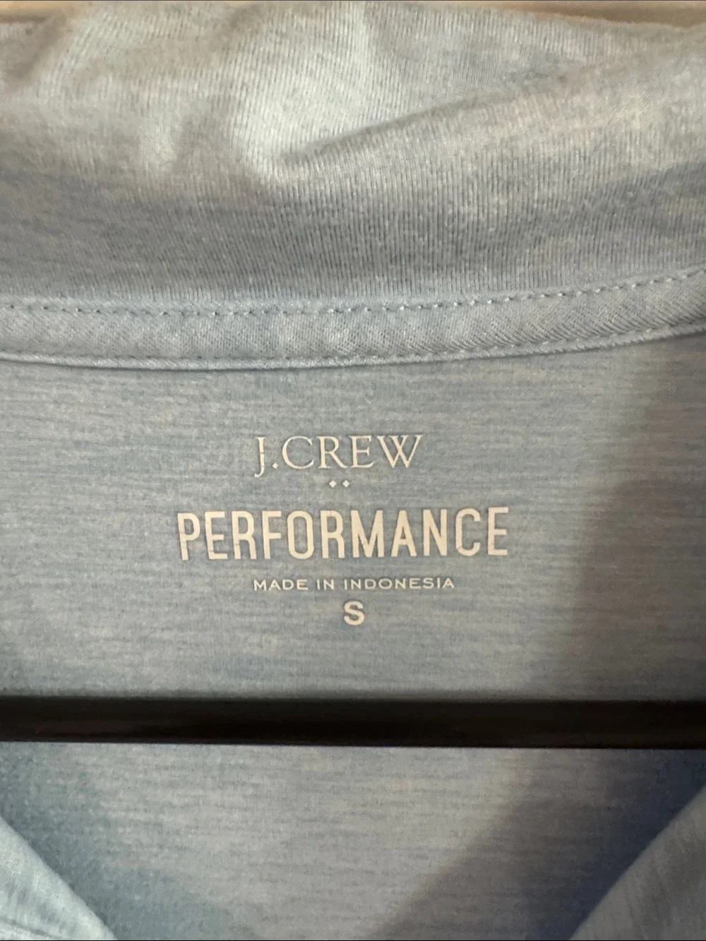 J. Crew Light Blue Performance Polo